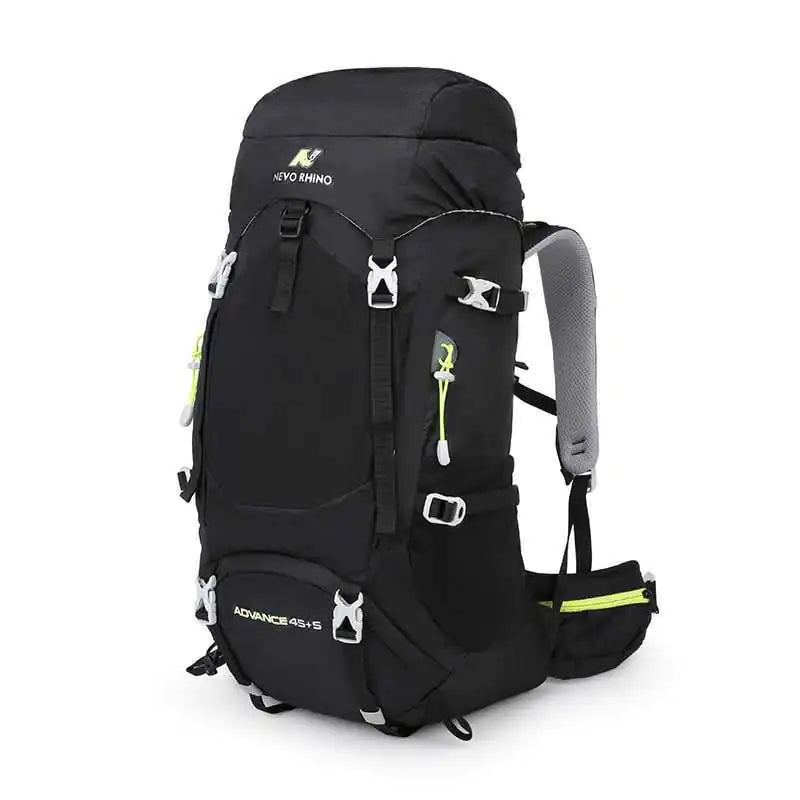 Professional Mountaineering Backpack - 50L Large Capacity Hiking Pack with Rain Cover | Outdoor Adventure Gear