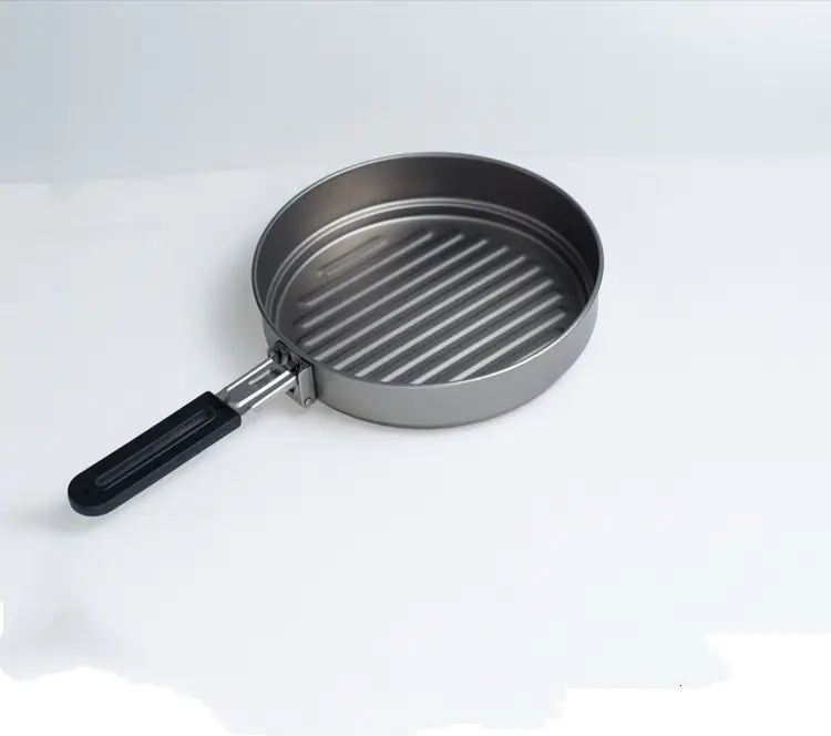 Folding Thickened Camping Pot with Two Handles