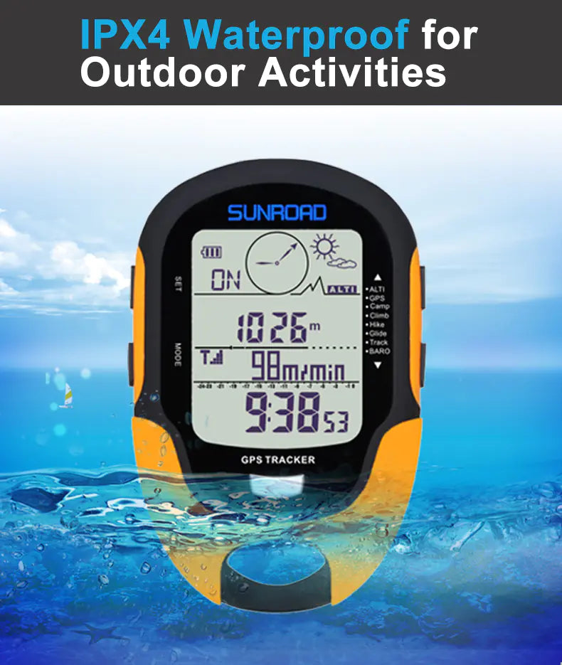 SUNROAD Handheld GPS Outdoor Altimeter and Compass