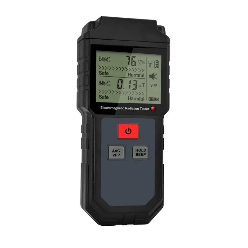 WinAPEX ET825 Handheld Electromagnetic Radiation Tester - EMF Meter with LCD Display & Alarm