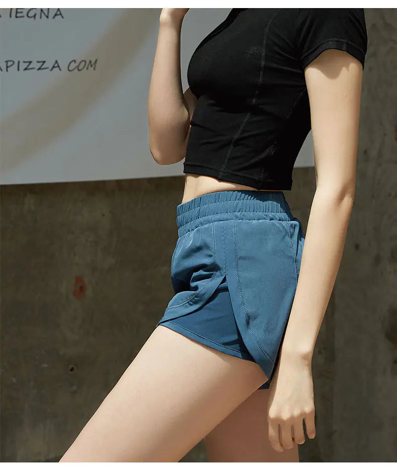 Women's Loose Quick-Dry Running Shorts - Breathable Athletic Shorts for Fitness & Training