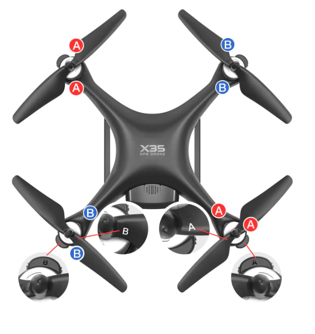 X35 4K Drone with Gimbal - 30-Min Flight Time & 1000m Range | Professional Drone