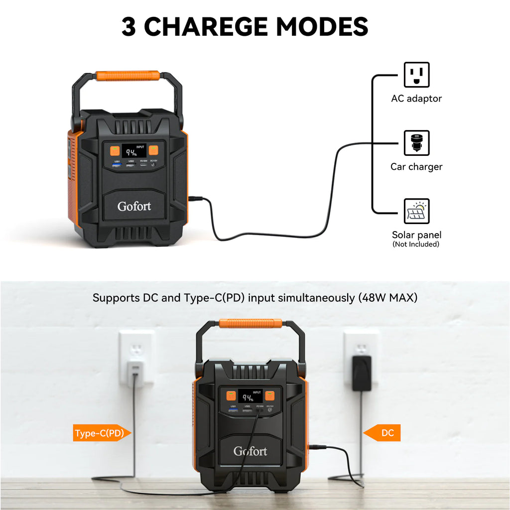 200W Portable Power Station - Outdoor Energy Storage Supply | Camping & Emergency Backup