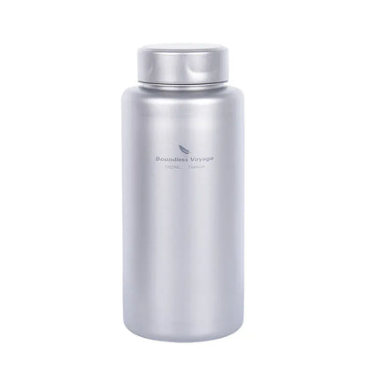 Titanium Outdoor Water Bottle - 1000ml/1L Lightweight Camping Flask | Leak-Proof Hiking Bottle
