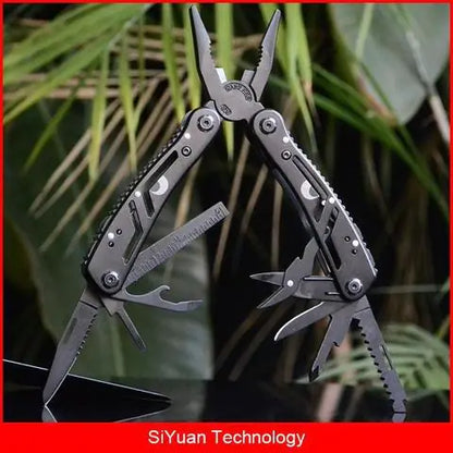 Stainless Steel Multitool - Compact Folding Pliers & Tool Kit | Camping & Outdoor