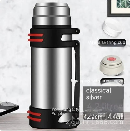 Large-Capacity 304 Stainless Steel Insulated Thermos
