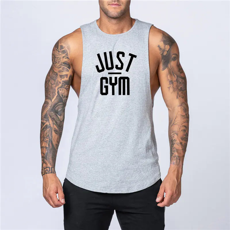 Men's Loose Cotton Sleeveless Singlet
