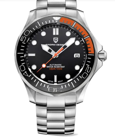 Chrono Edge Waterproof Luminous Watch - 100M Water Resistant with Leather & Steel Strap Options | Men's Timepiece