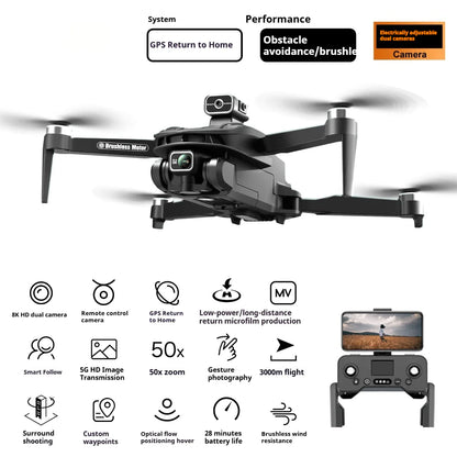 Professional 8K GPS Drone - Ultra HD Camera Quadcopter with Advanced Navigation | Aerial Photography