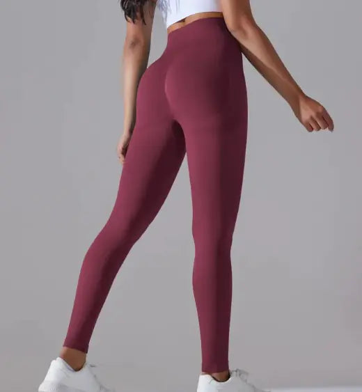 Knitted High Waist Yoga Pants - Soft Stretch Activewear | Women's Athletic Wear
