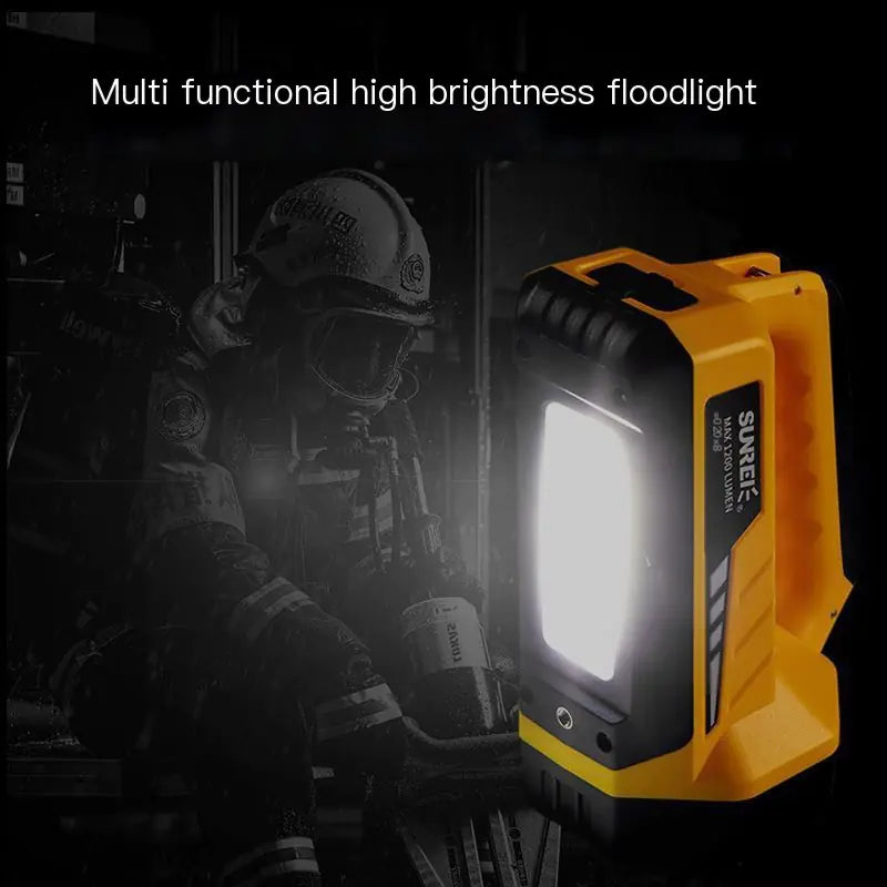 High-Power Rechargeable Spotlight Flashlight - 750m Range Emergency Rescue Torch