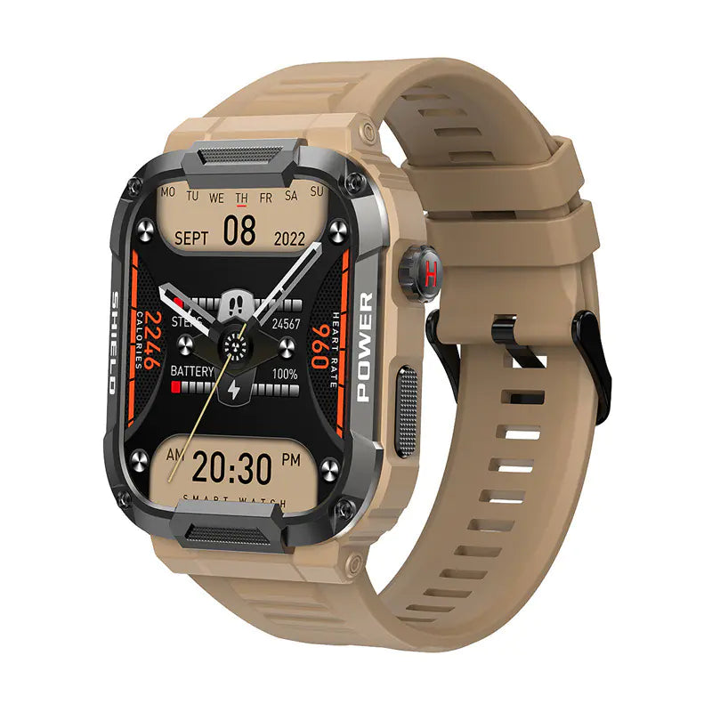 MK66 Smart Waterproof Watch - Rugged Triple-Proof with Bluetooth Calling & 1.85" HD Display