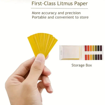 PH 1-14 Test Paper for Water, Soil, and Food Testing - 240 Strips with Storage Case