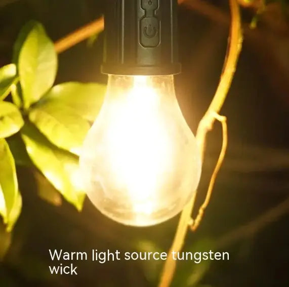 Portable Camping LED Lamp - Rechargeable Outdoor Lantern with Magnetic Base
