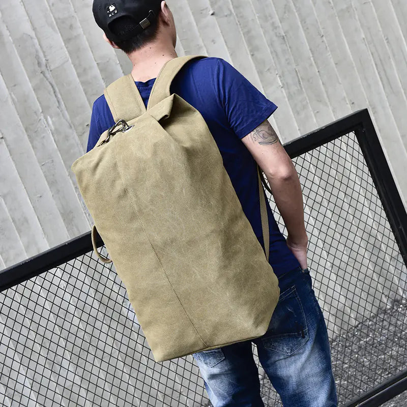 Waterproof Canvas Hiking Backpack - High Capacity Travel Pack in 2 Sizes | Outdoor Adventure Rucksack