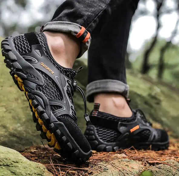 River Trekking Shoes — Fast-Drain Grip | Wading & Water Trail Shoe
