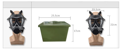 FM Type 05 Gas Mask - Full Face Respirator for Chemical Protection | Industrial Safety Equipment