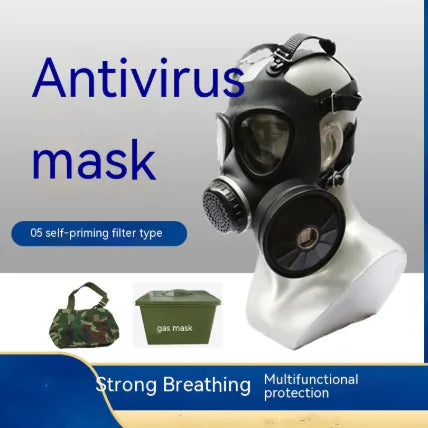 FM Type 05 Gas Mask - Full Face Respirator for Chemical Protection | Industrial Safety Equipment