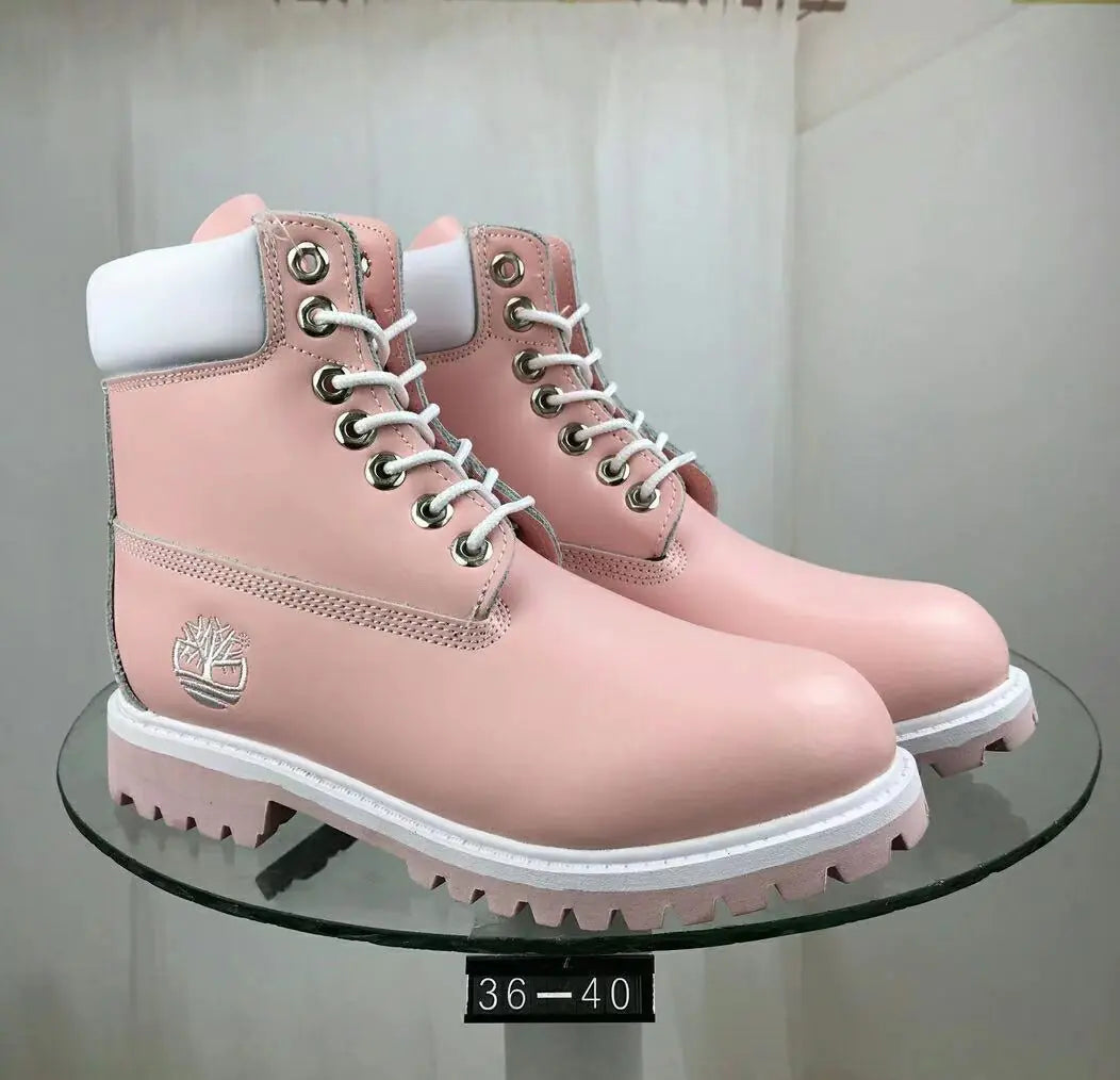 Classic Leather Work Boots - Durable Cowhide Waterproof Boots for Men and Women | Outdoor Hiking