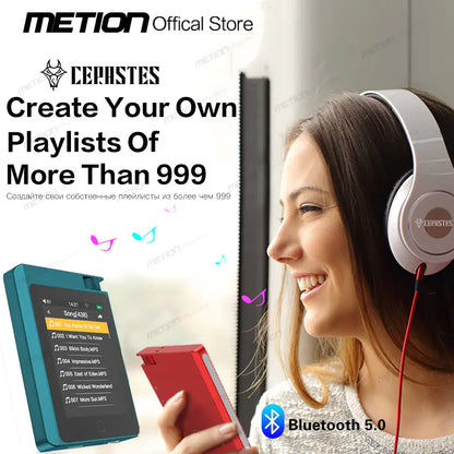 HiFi Lossless MP3 Player with Bluetooth 5.0 - 2.8" Screen, 16GB Storage, 14-Hour Battery | Portable Walkman