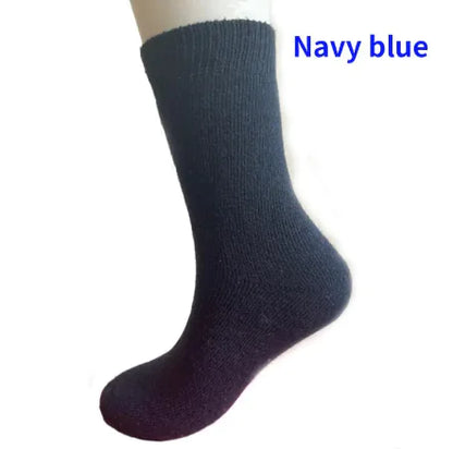 Wool Socks Thickened And Plush Warm Terry Middle Cylinder - Men's Antibacterial Winter Socks