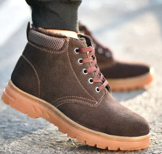 Lightweight Breathable Steel Toe Safety Work Shoes - Men's Protective Footwear