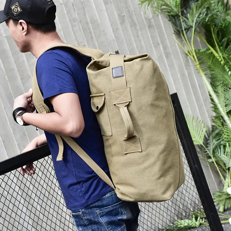 Waterproof Canvas Hiking Backpack - High Capacity Travel Pack in 2 Sizes | Outdoor Adventure Rucksack