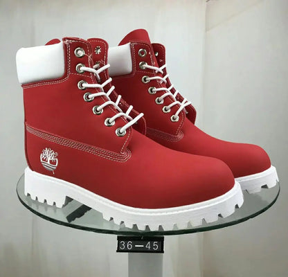 Classic Leather Work Boots - Durable Cowhide Waterproof Boots for Men and Women | Outdoor Hiking