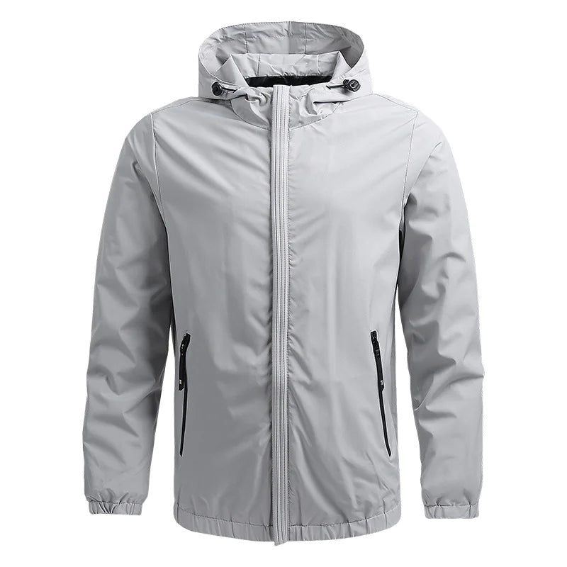 Men's Outdoor Waterproof Jacket - Windproof Hiking Rain Jacket | All-Weather Protection