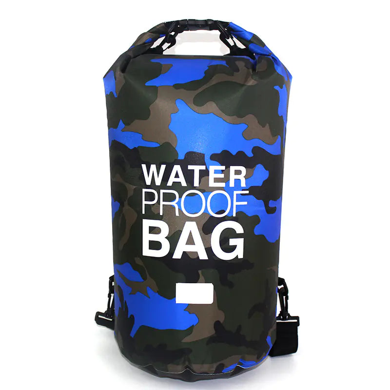 Camouflage PVC Waterproof Dry Bag - Outdoor Waterproof Storage for Camping & Water Sports