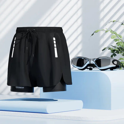 Men's Quick-Dry Swim Trunks - Beach Shorts for Swimming & Spa