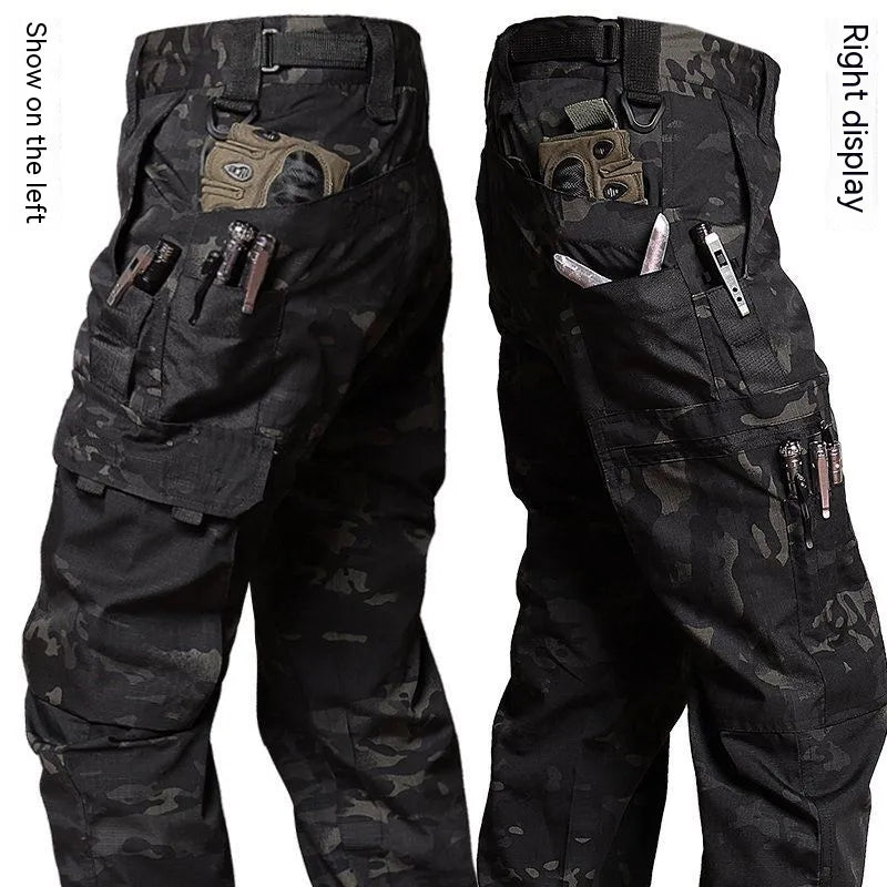 Men's Waterproof Tactical Cargo Pants - Multi-Pocket Outdoor Work Pants