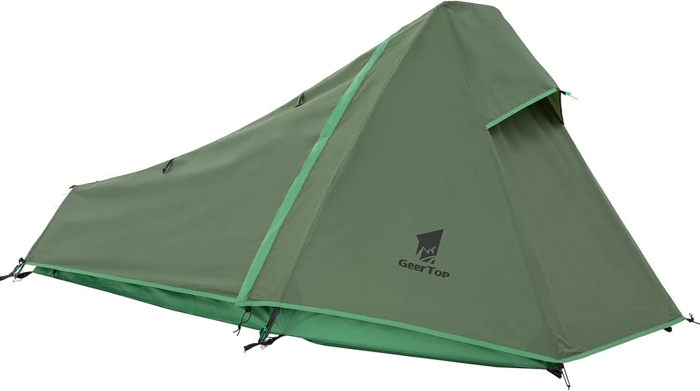 New Waterproof Pyramid Tent for Outdoor Camping - Single Person Lightweight Shelter