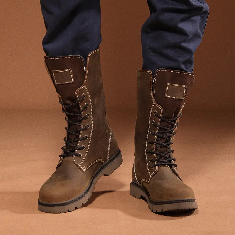 Men's Waterproof Leather Martin Boots | Hiking & Combat Boots