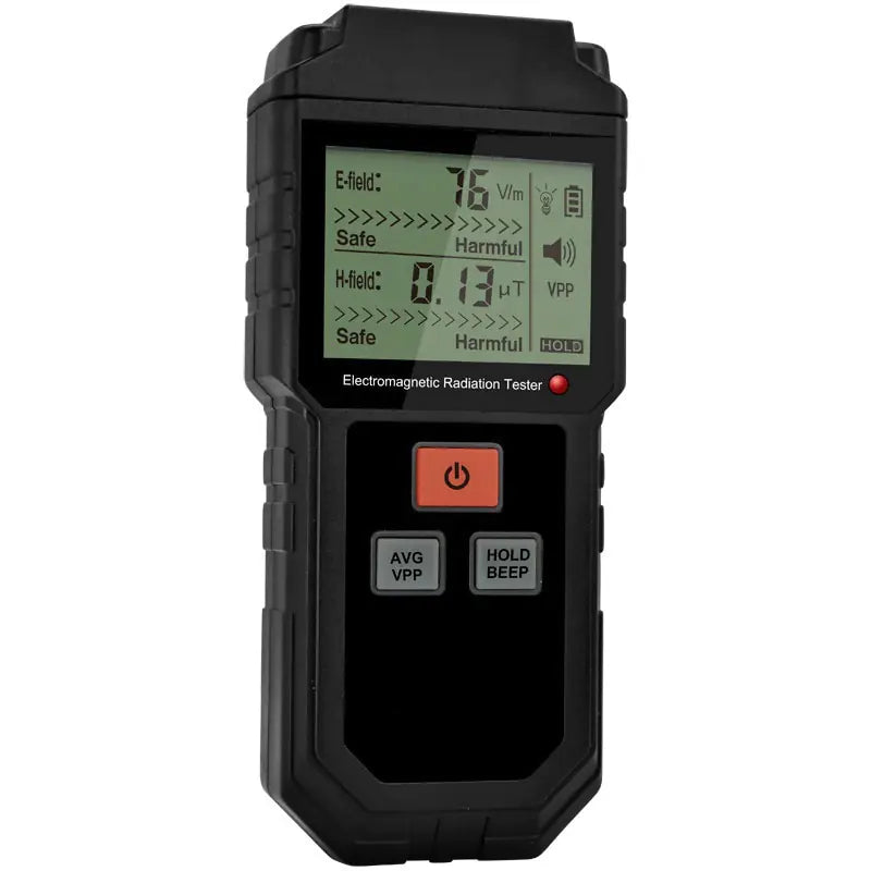 WinAPEX ET825 Handheld Electromagnetic Radiation Tester - EMF Meter with LCD Display & Alarm