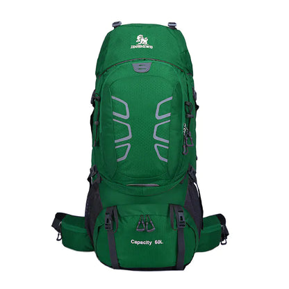 60L Outdoor Hiking Backpack with Water-Resistant Design