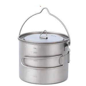 Folding Thickened Camping Pot with Two Handles
