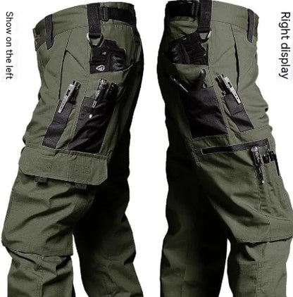 Men's Waterproof Tactical Trousers - Outdoor Cargo Pants with Fleece Lining | Plus Size Available