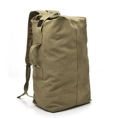 Waterproof Canvas Hiking Backpack - High Capacity Travel Pack in 2 Sizes | Outdoor Adventure Rucksack