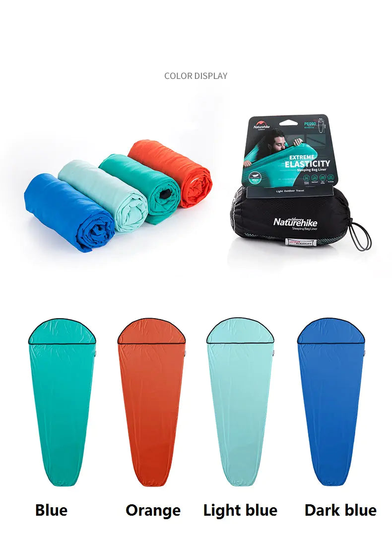 Naturehike Lightweight Portable Sleeping Bag Liner - 400g Travel Sleep Sack | Camping & Hotel