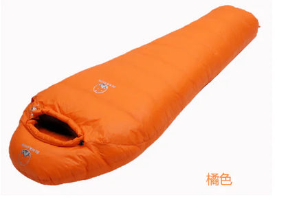 Goose Down Warm Sleeping Bag - Lightweight Insulated Camping Bag | Single