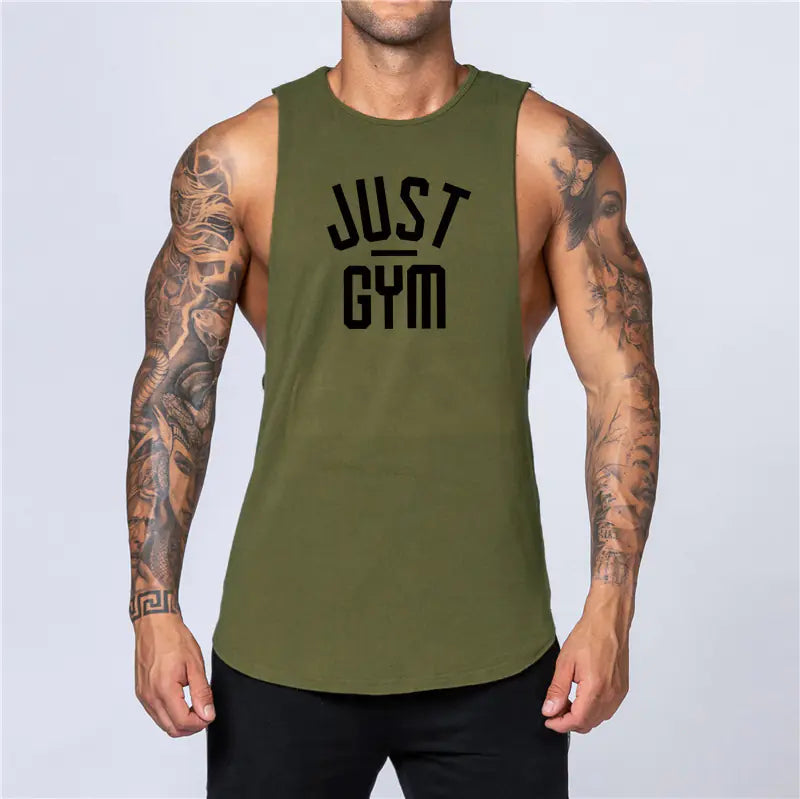 Men's Loose Cotton Sleeveless Singlet