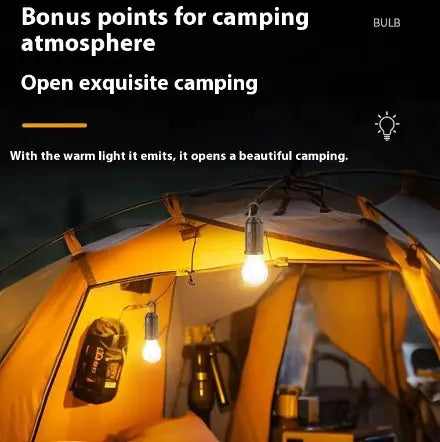 Portable Camping LED Lamp - Rechargeable Outdoor Lantern with Magnetic Base