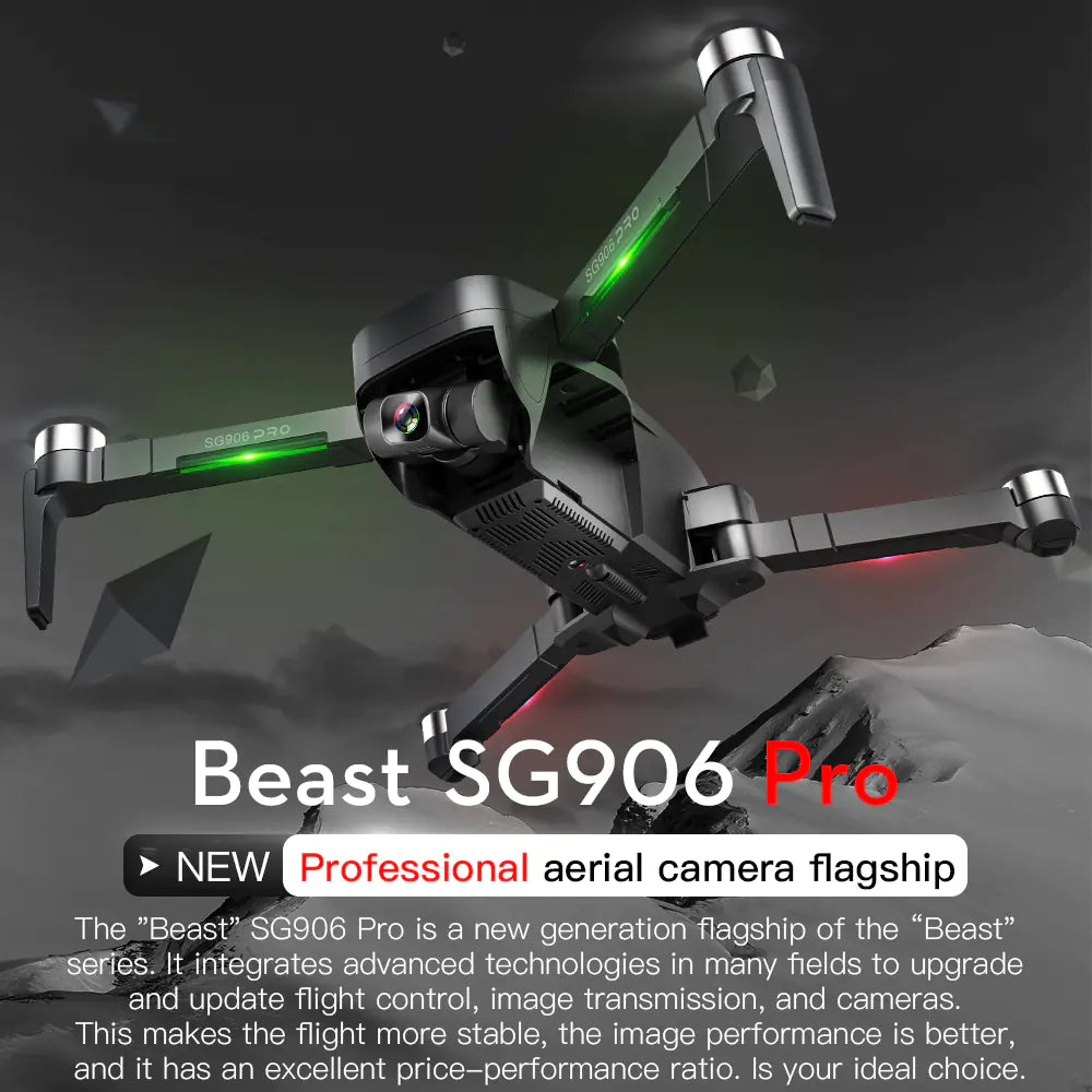 SG906 PRO Foldable GPS Drone with 4K Gimbal Camera - Beast 3 | Outdoor Electronics