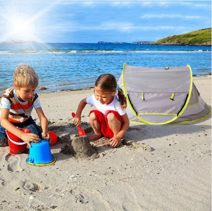 Kids Beach Tent with UV50+ Protection - Pop-Up Sun Shelter with Mosquito Net | Lightweight Portable