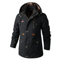 Men's Plus Size Hooded Windbreaker Jacket - Lightweight Outdoor Wind Jacket | Extended Sizes