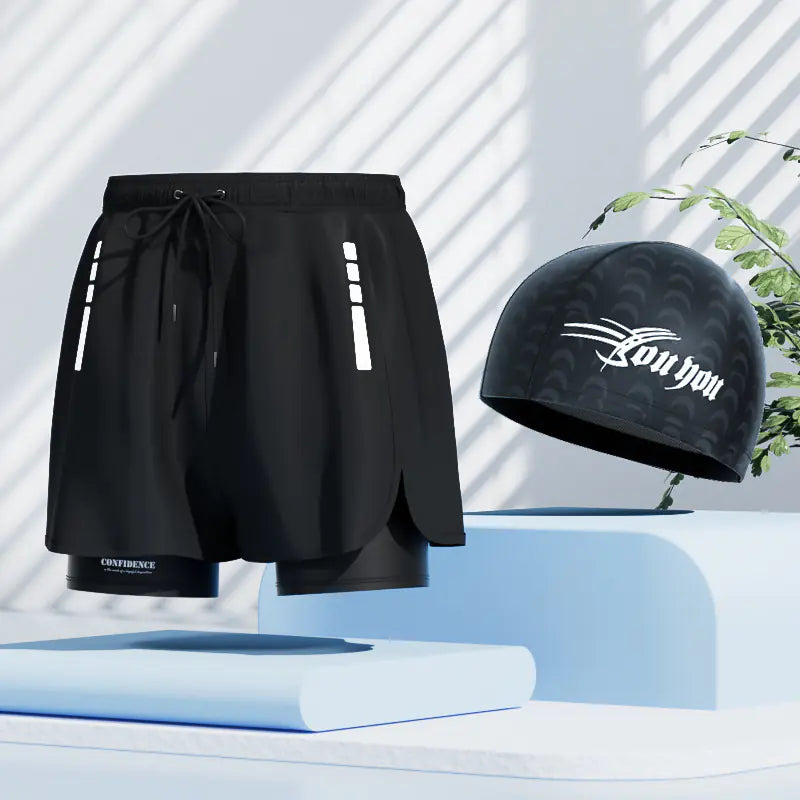 Men's Quick-Dry Swim Trunks - Beach Shorts for Swimming & Spa