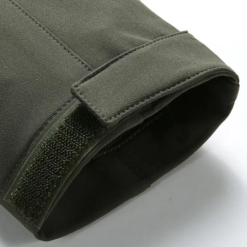 Men's Shark Skin Tactical Softshell Jacket - Waterproof Fleece-Lined Outdoor Jacket | Military Style