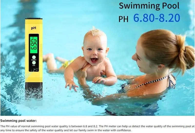 GOXAWEE PH Tester Pen for Precise Water Measurement - Digital pH Meter 0-14 Range