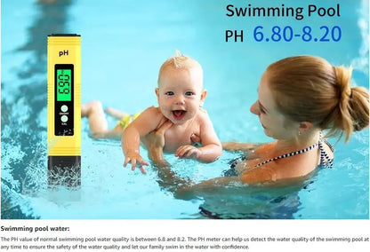 GOXAWEE PH Tester Pen for Precise Water Measurement - Digital pH Meter 0-14 Range